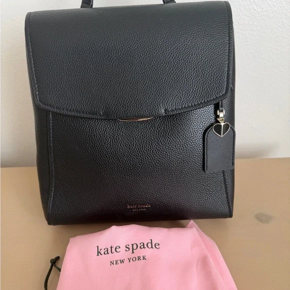 Kate Spade Black med Leather Madison Backpack - Picture 2 of 6